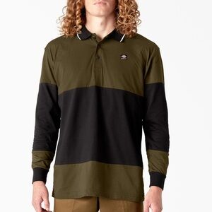 Brand new with Tags Dickies Men's Olive and Black Rugby L/S in size Medium